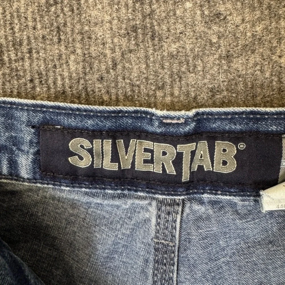 Levis SilverTab Carpenter Jeans Mens 33x32 Blue Denim Double Knee Loose Fit Work